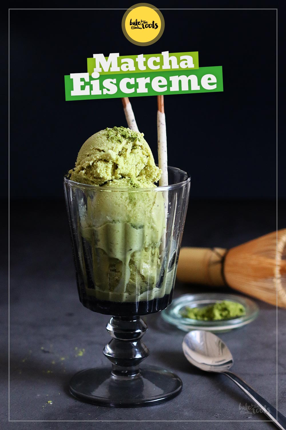 Matcha Eiscreme | Bake to the roots