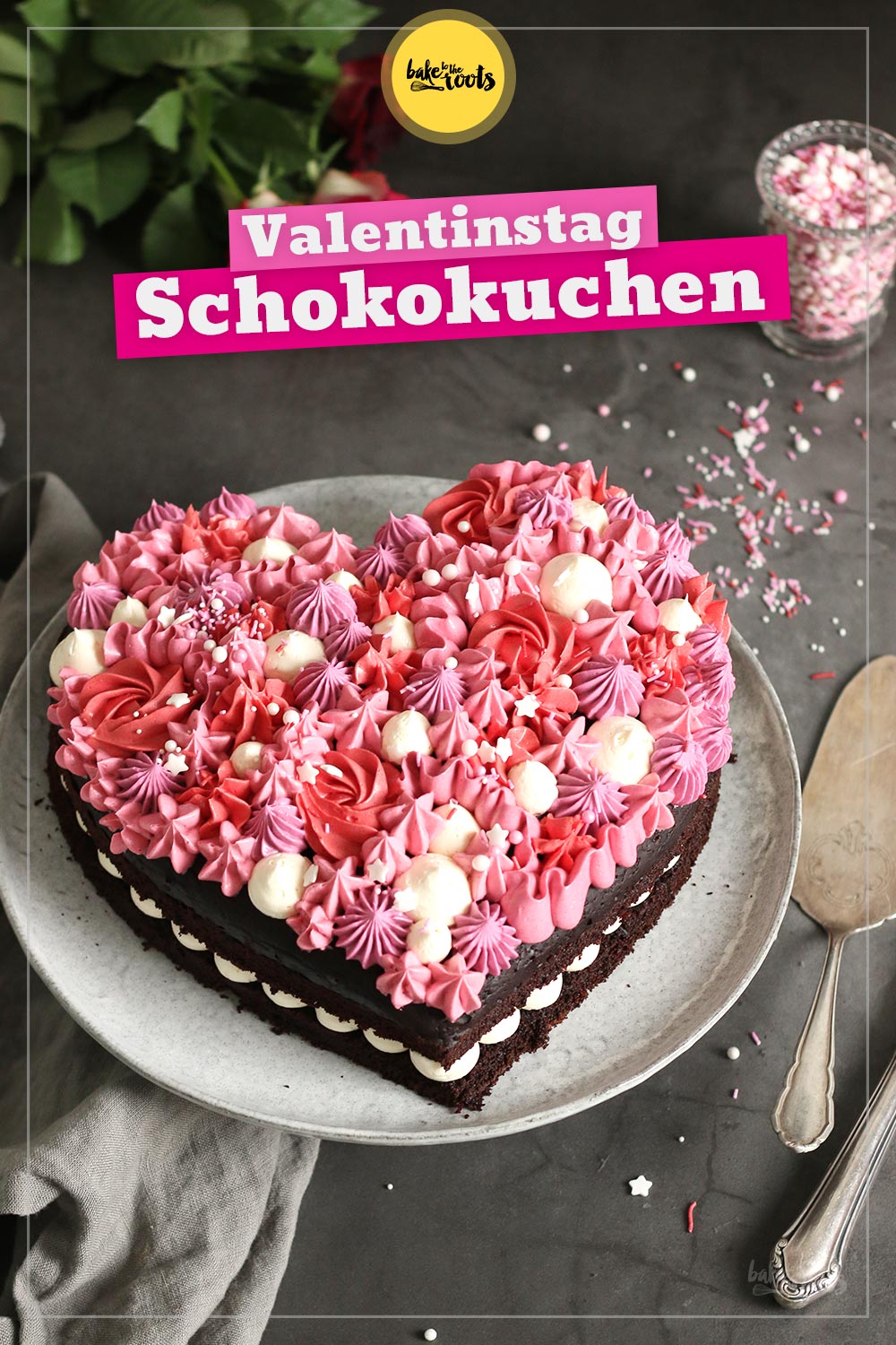 Valentinstag Herz Schokokuchen | Bake to the roots