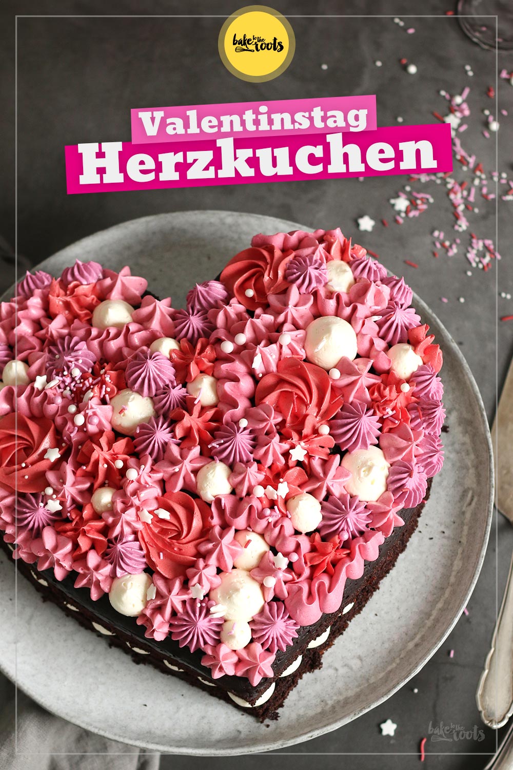 Valentinstag Herz Schokokuchen | Bake to the roots