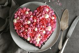 Valentine's Chocolate Heart Cake | Bake to the roots