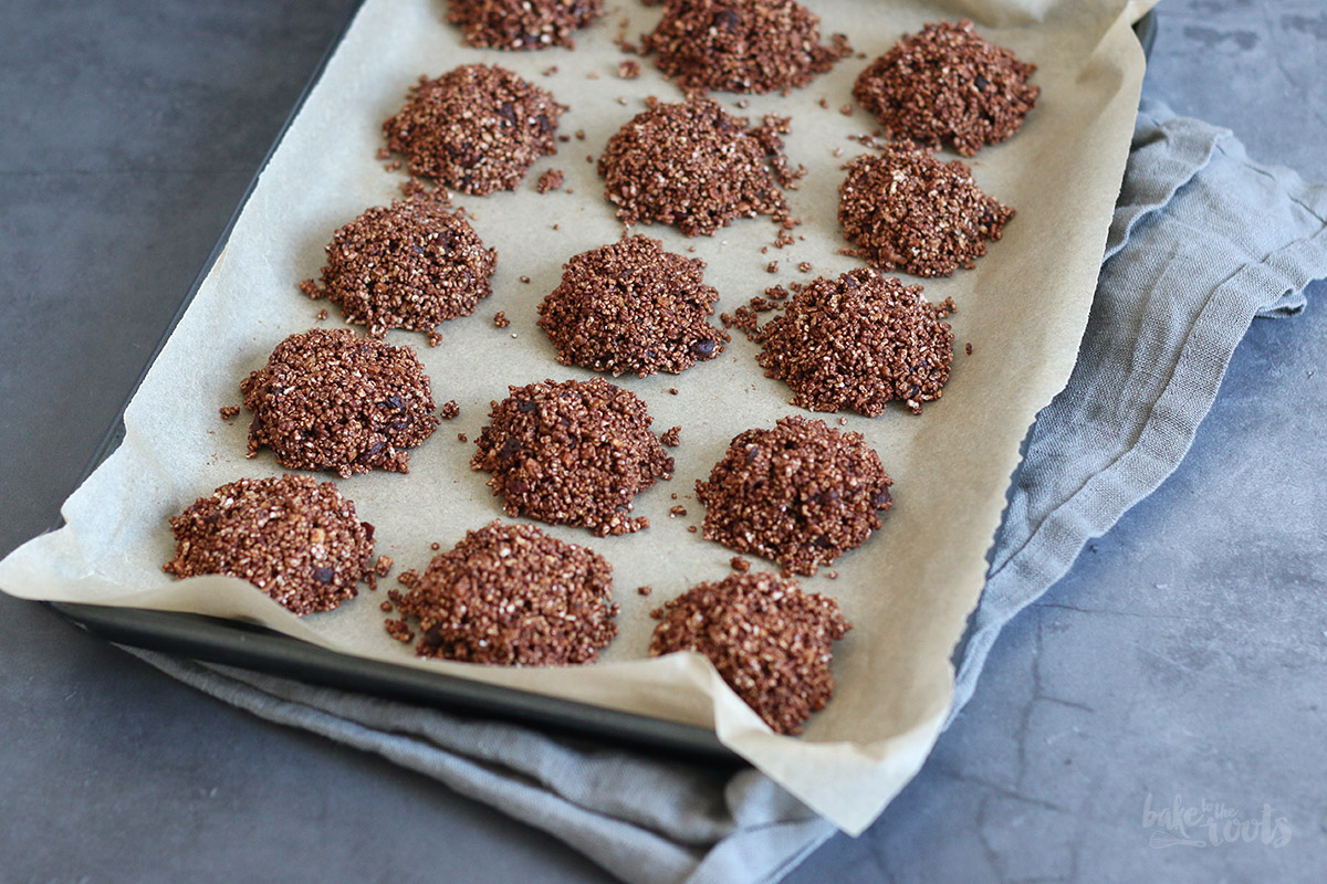 Sugar-Free No-Bake Amaranth Chocolate Cookies | Bake to the roots