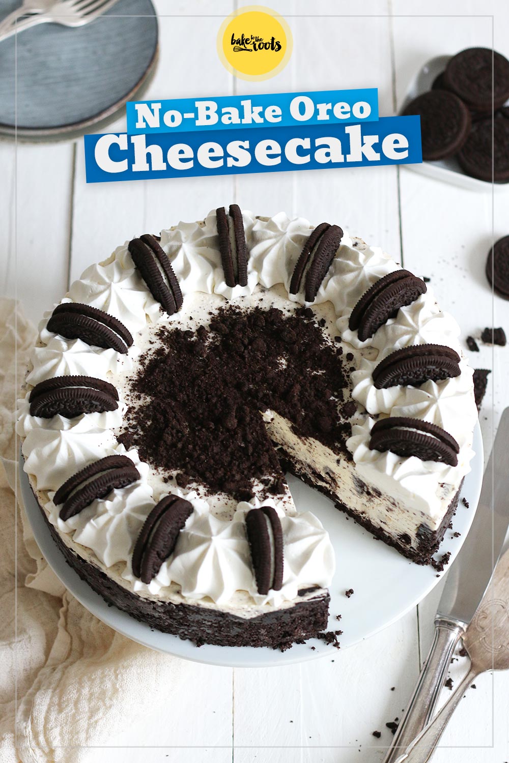 No-Bake Oreo Cheesecake | Bake to the roots