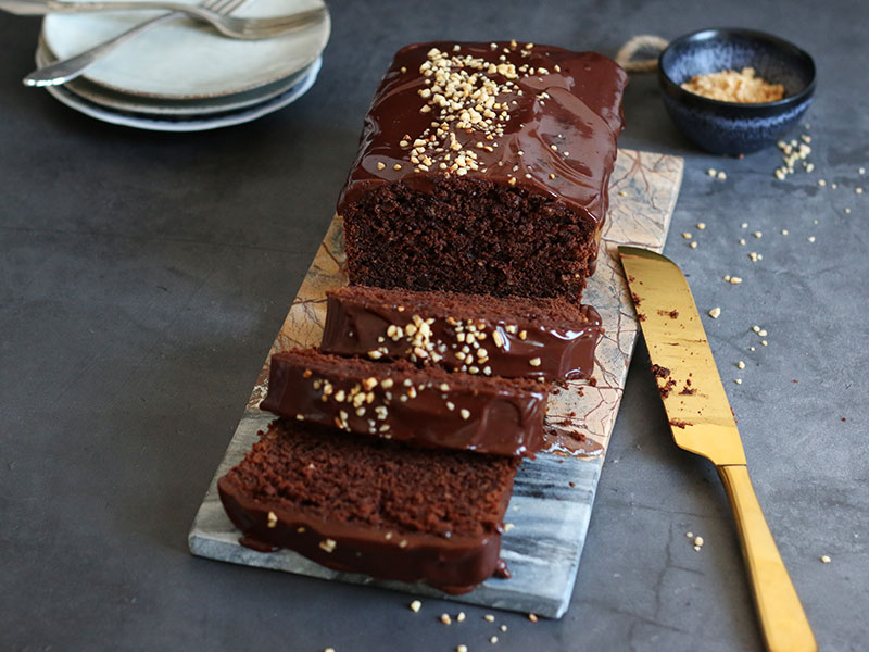 Sour Cream Hazelnut Chocolate Cake | Bake to the roots