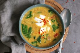 Vegan Coconut Lentil Soup | Bake to the roots