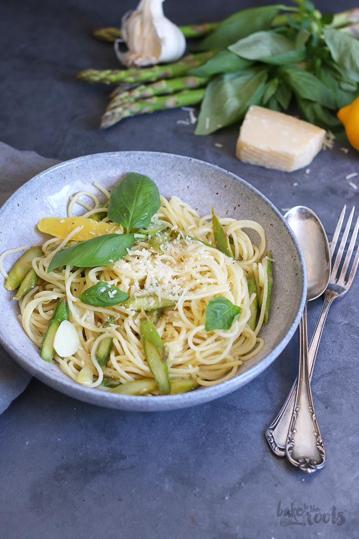 Spaghetti con asparagi e limone | Bake to the roots
