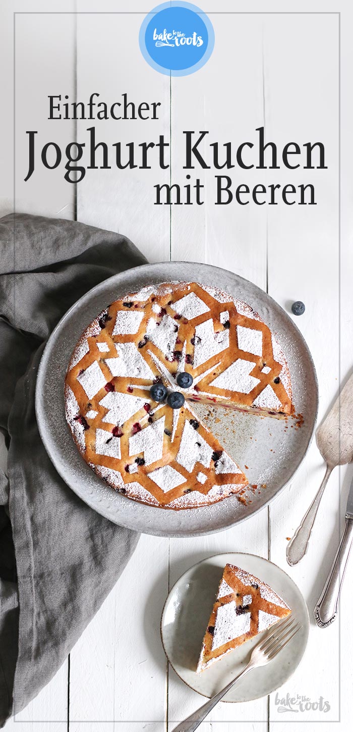 Einfacher Joghurt Beeren Kuchen | Bake to the roots
