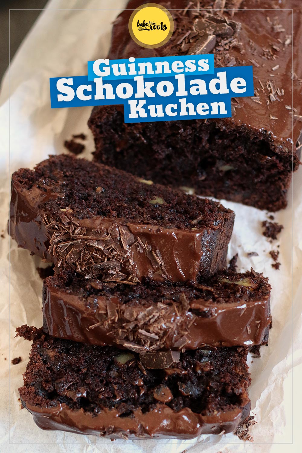 Guinness Schokoladenkuchen mit Schmand Topping | Bake to the roots