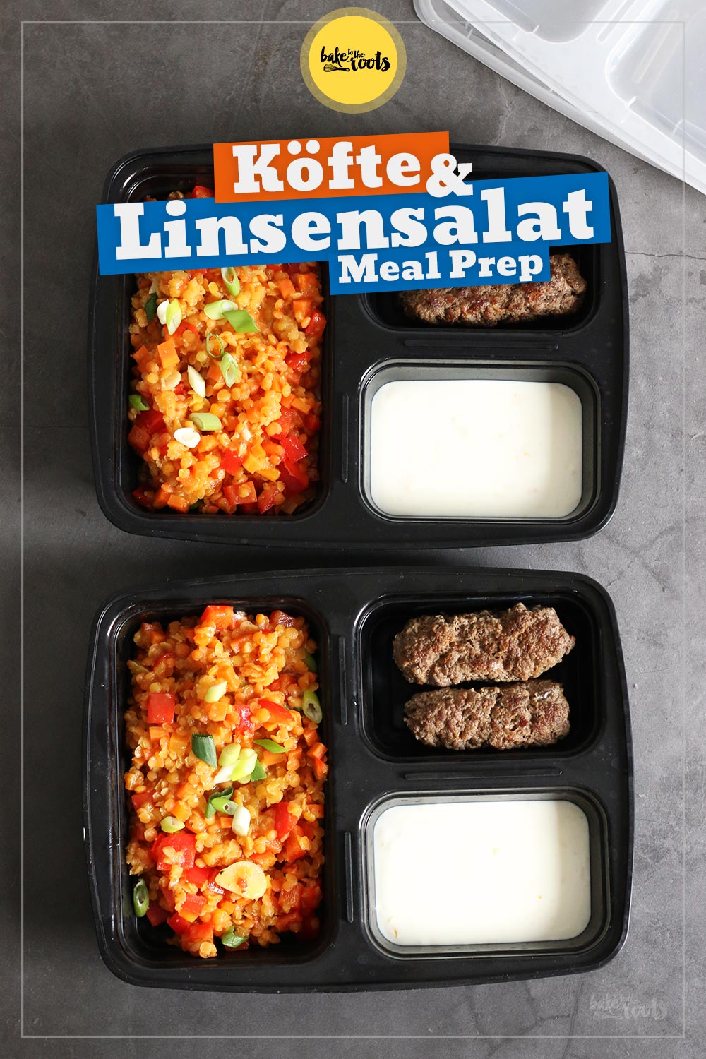 Lauwarmer Linsensalat mit Köfte | Bake to the roots