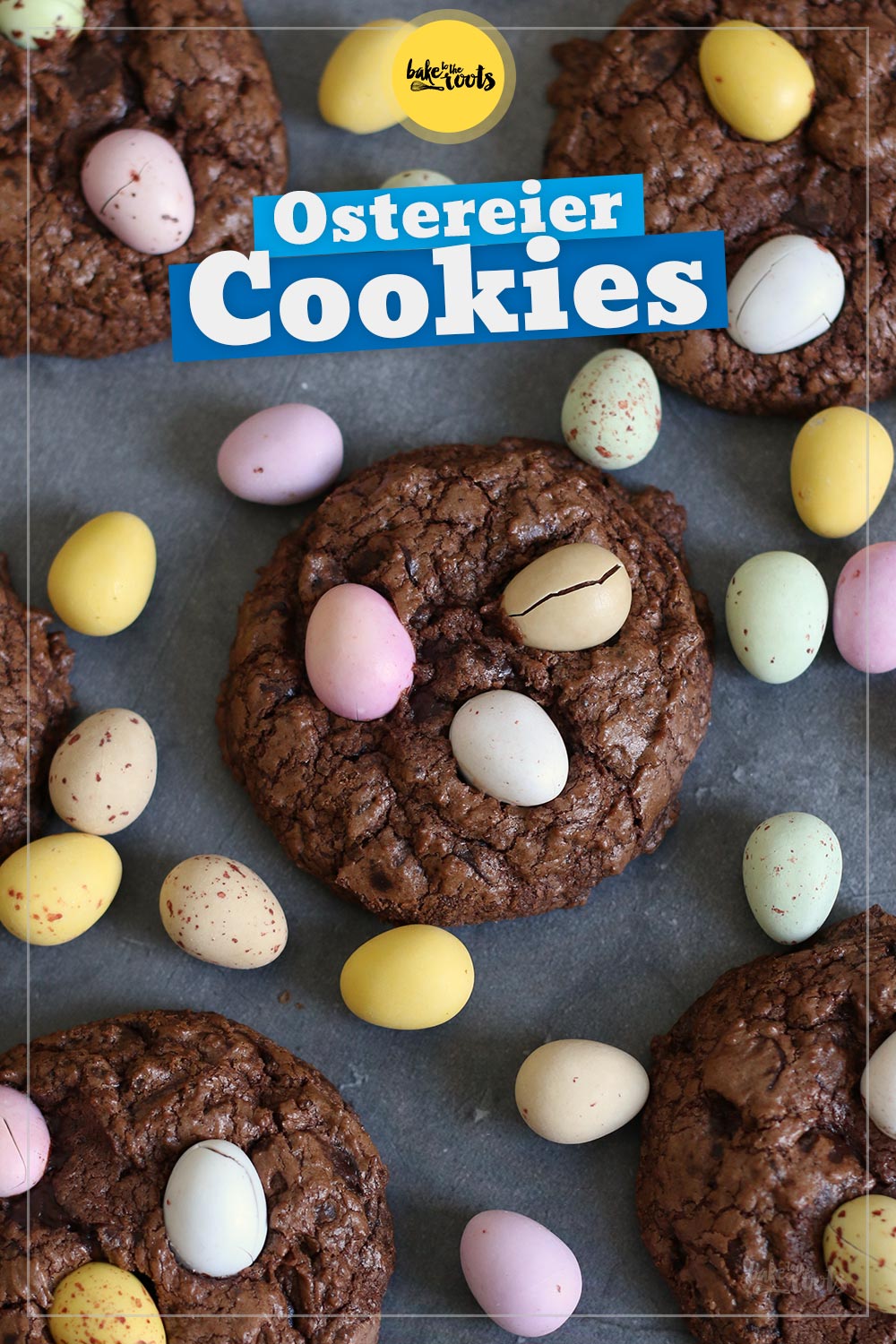 Double Chocolate Ostereier Cookies | Bake to the roots