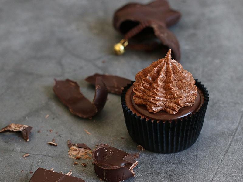 Mini Triple Chocolate Cheesecakes | Bake to the roots