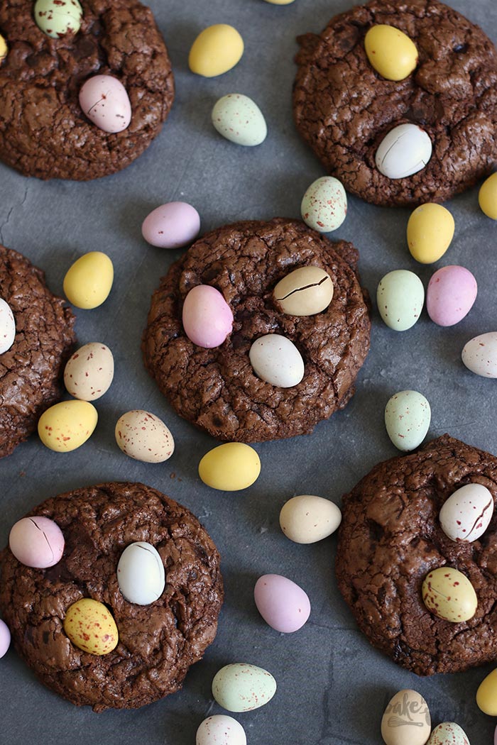Double Chocolate Easter Cookies