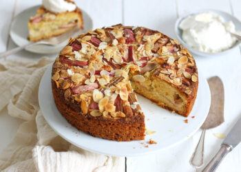 Almond Rhubarb Cake | Bake to the roots