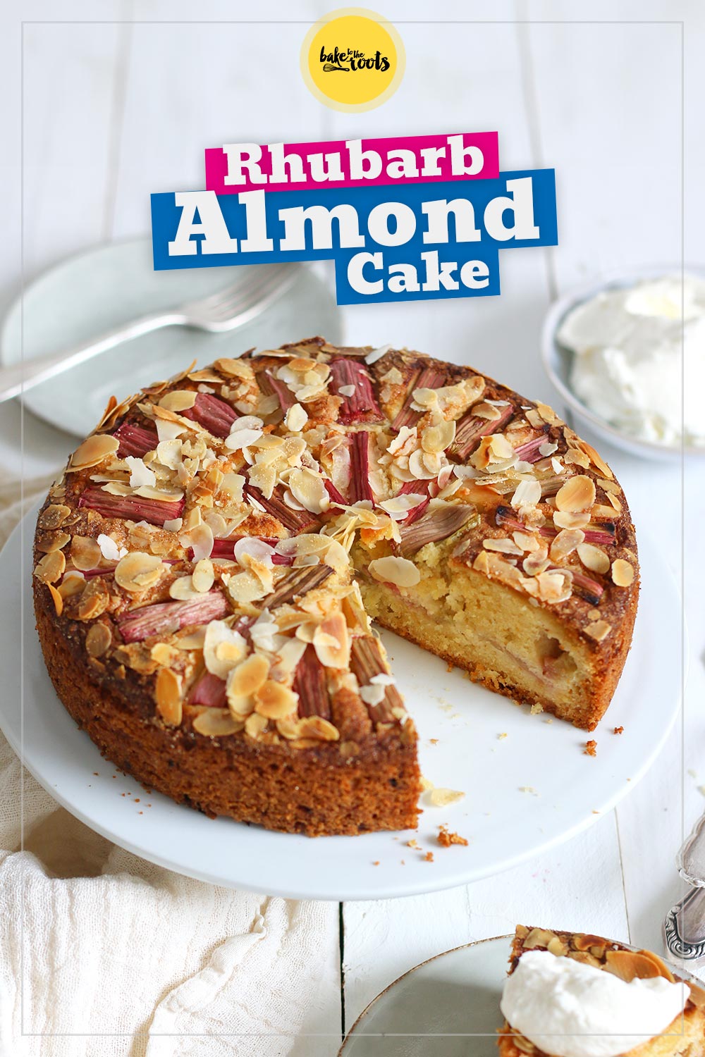 Almond Rhubarb Cake | Bake to the roots