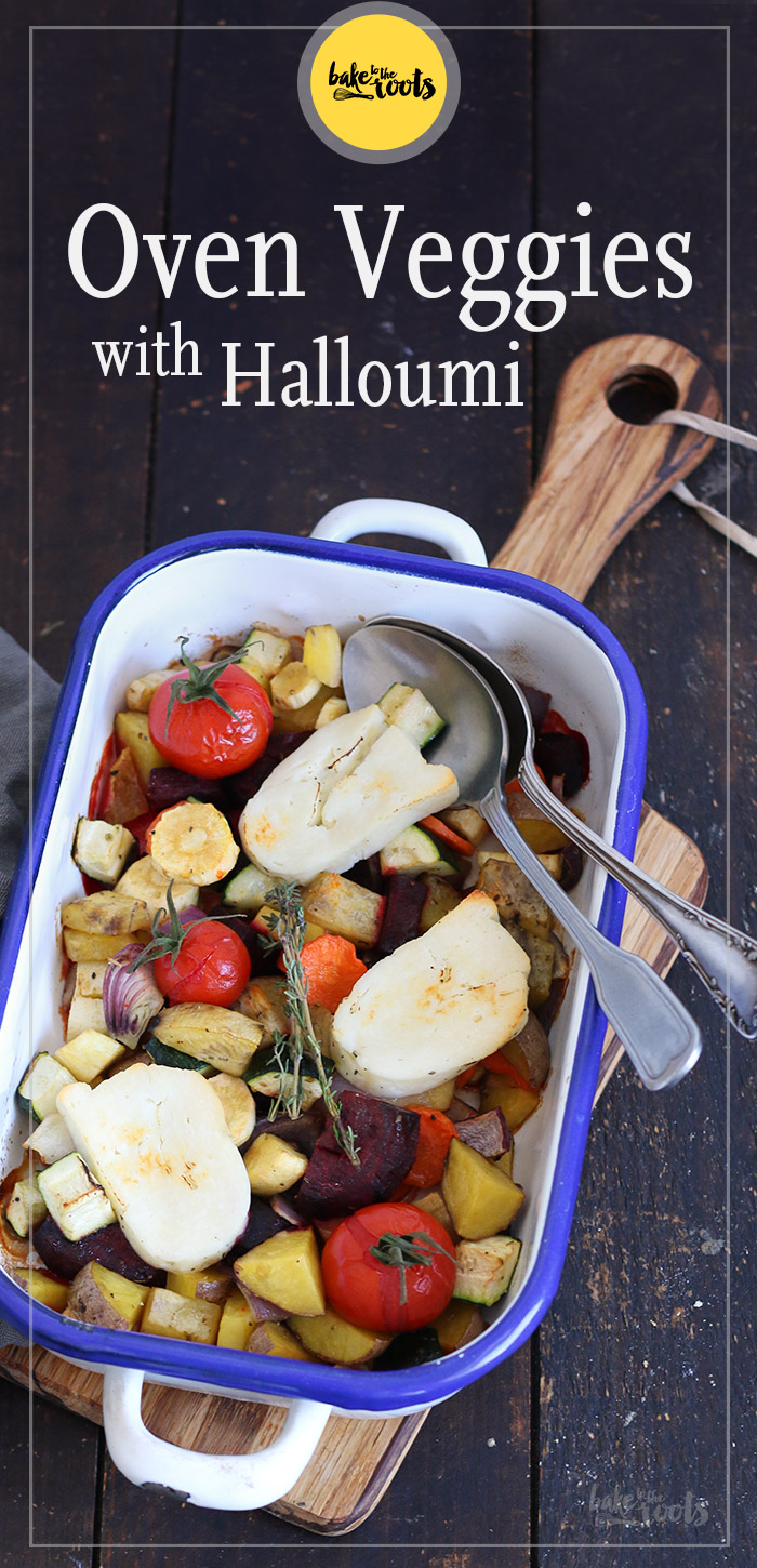 Oven Veggies with Halloumi | Bake to the roots