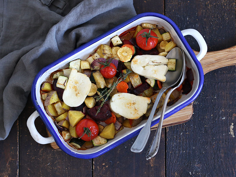 Ofengemüse mit Halloumi | Bake to the roots
