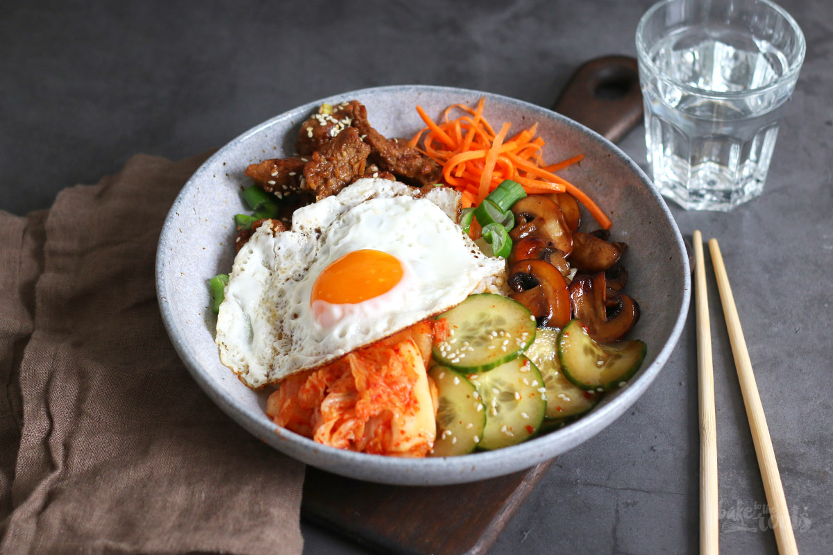 Korean Bibimbap with Pork | Bake to the roots