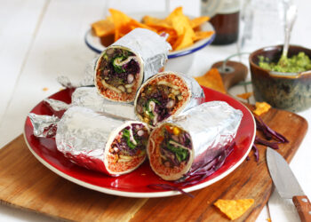 Loaded Vegan Burritos | Bake to the roots