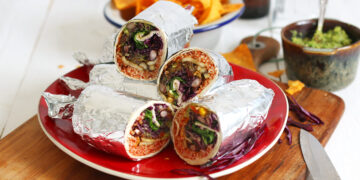 Loaded Vegan Burritos | Bake to the roots