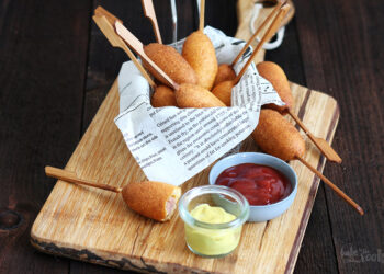 Mini Corn Dogs | Bake to the roots