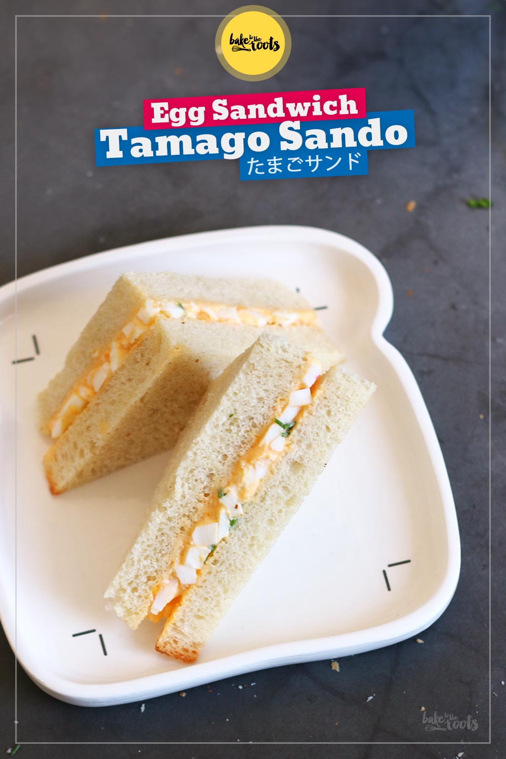 Japanische Eiersalat Sandwiches (Tamago Sando) | Bake to the roots