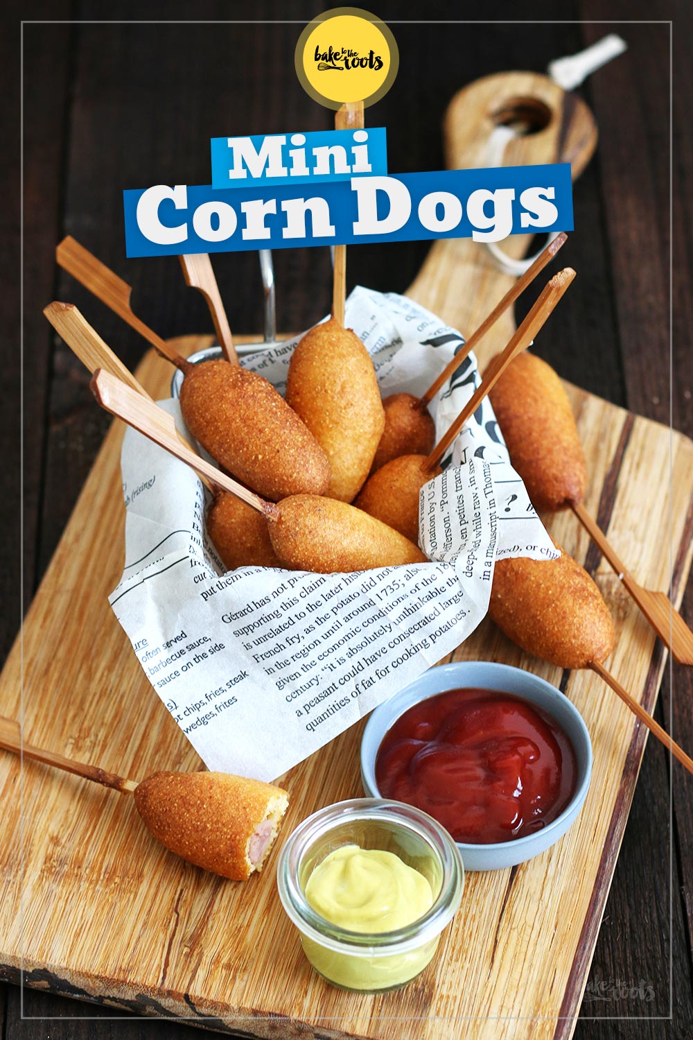 Mini Corn Dogs | Bake to the roots