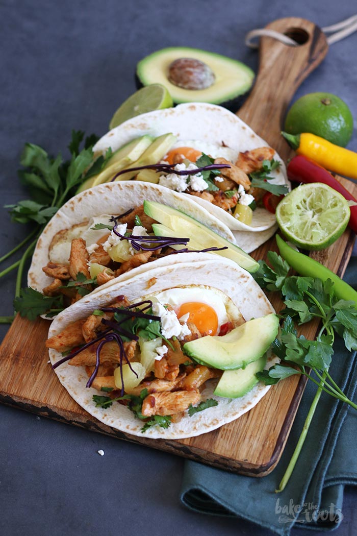 Breakfast Tacos with Chicken |. Bake to the roots