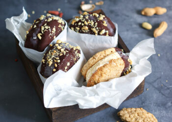 Oatmeal Peanut Butter Cookie Ice Cream Sandwiches | Bake to the roots