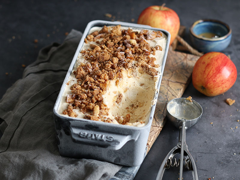 Apple Pie Ice Cream | Bake to the roots