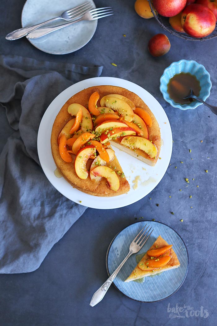 Ricotta Cheesecake with Nectarines & Apricots