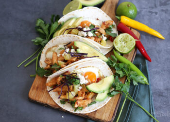 Breakfast Tacos with Chicken | Bake to the roots