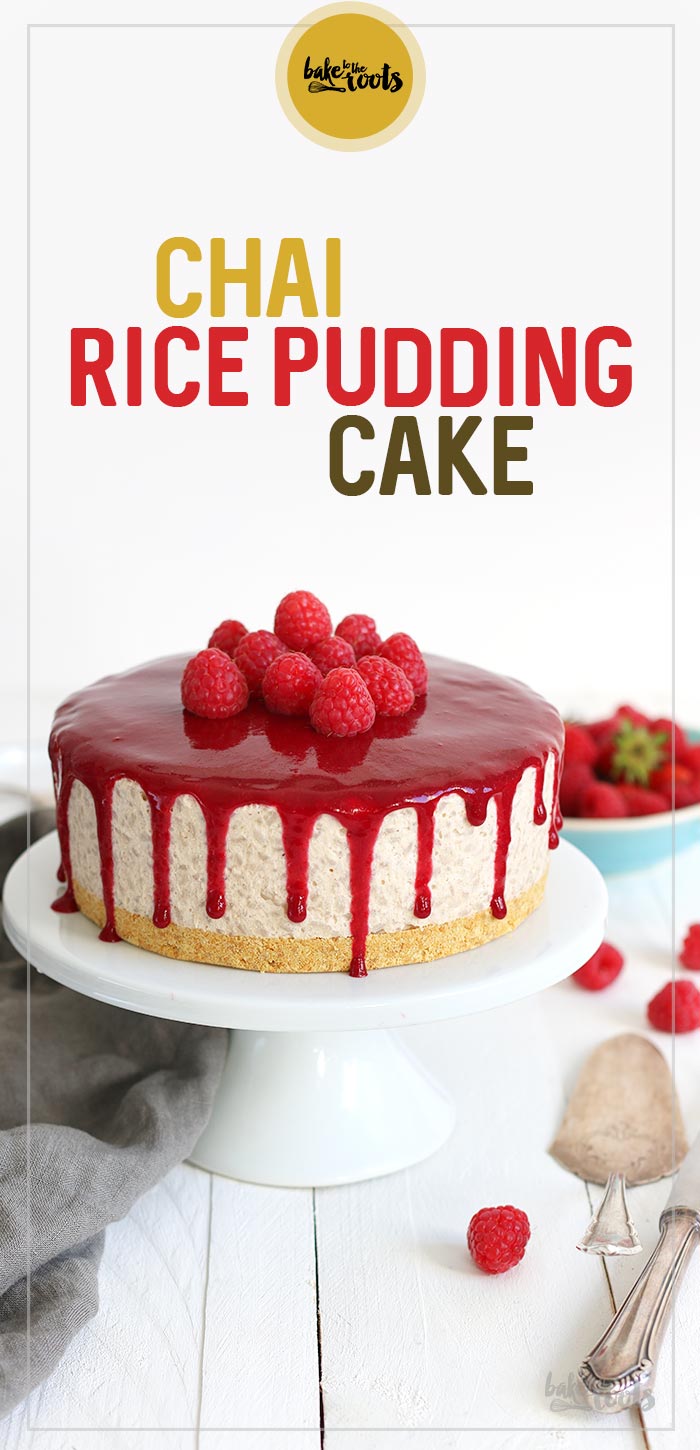 Chai Rice Pudding Cake with Raspberries | Bake to the roots