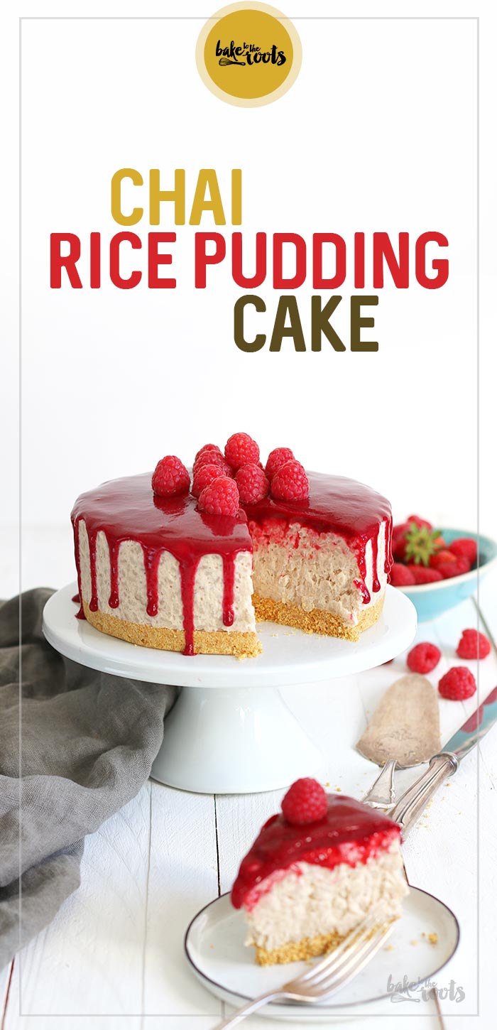 Chai Rice Pudding Cake with Raspberries | Bake to the roots