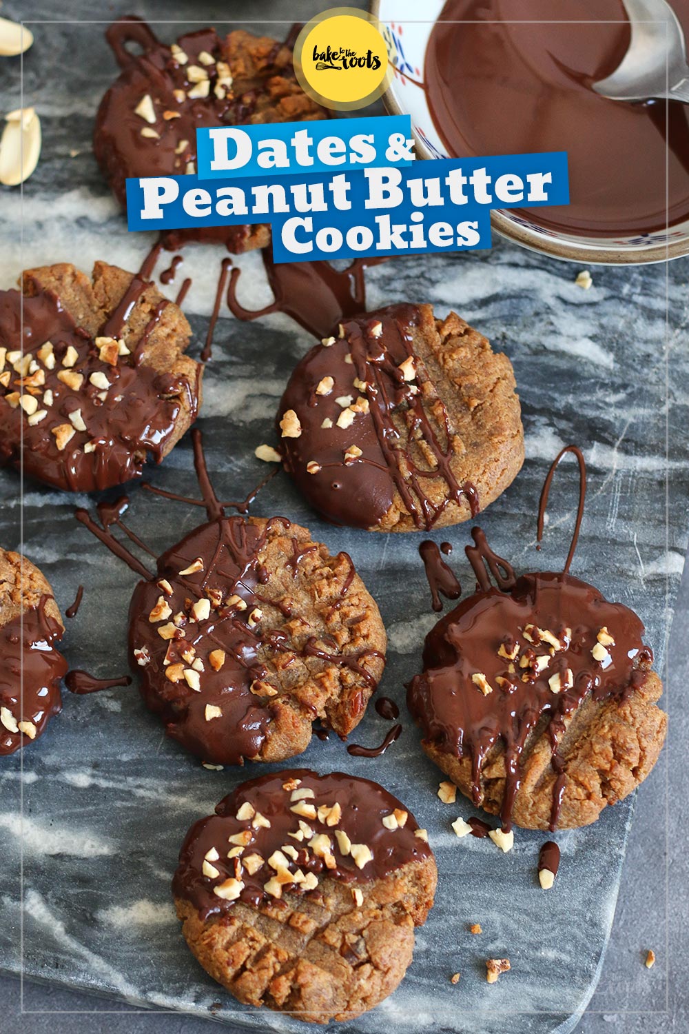 Dates & Peanut Butter Cookies | Bake to the roots
