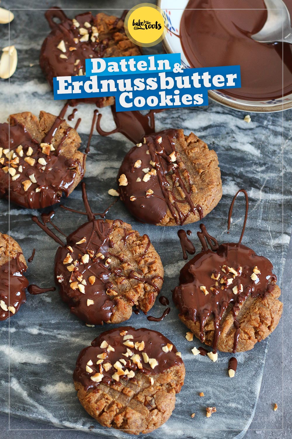 Dattel & Erdnussbutter Cookies | Bake to the roots