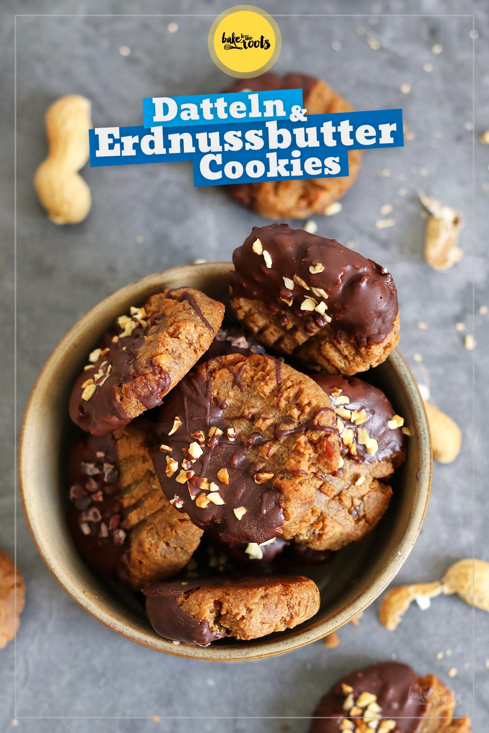 Dattel & Erdnussbutter Cookies | Bake to the roots