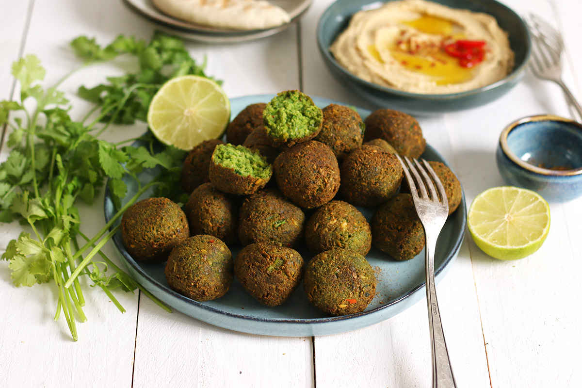 Falafel with Easy Hummus | Bake to the roots