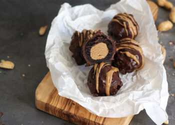 Peanut Butter Brownie Bombs | Bake to the roots