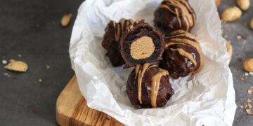 Peanut Butter Brownie Bombs | Bake to the roots