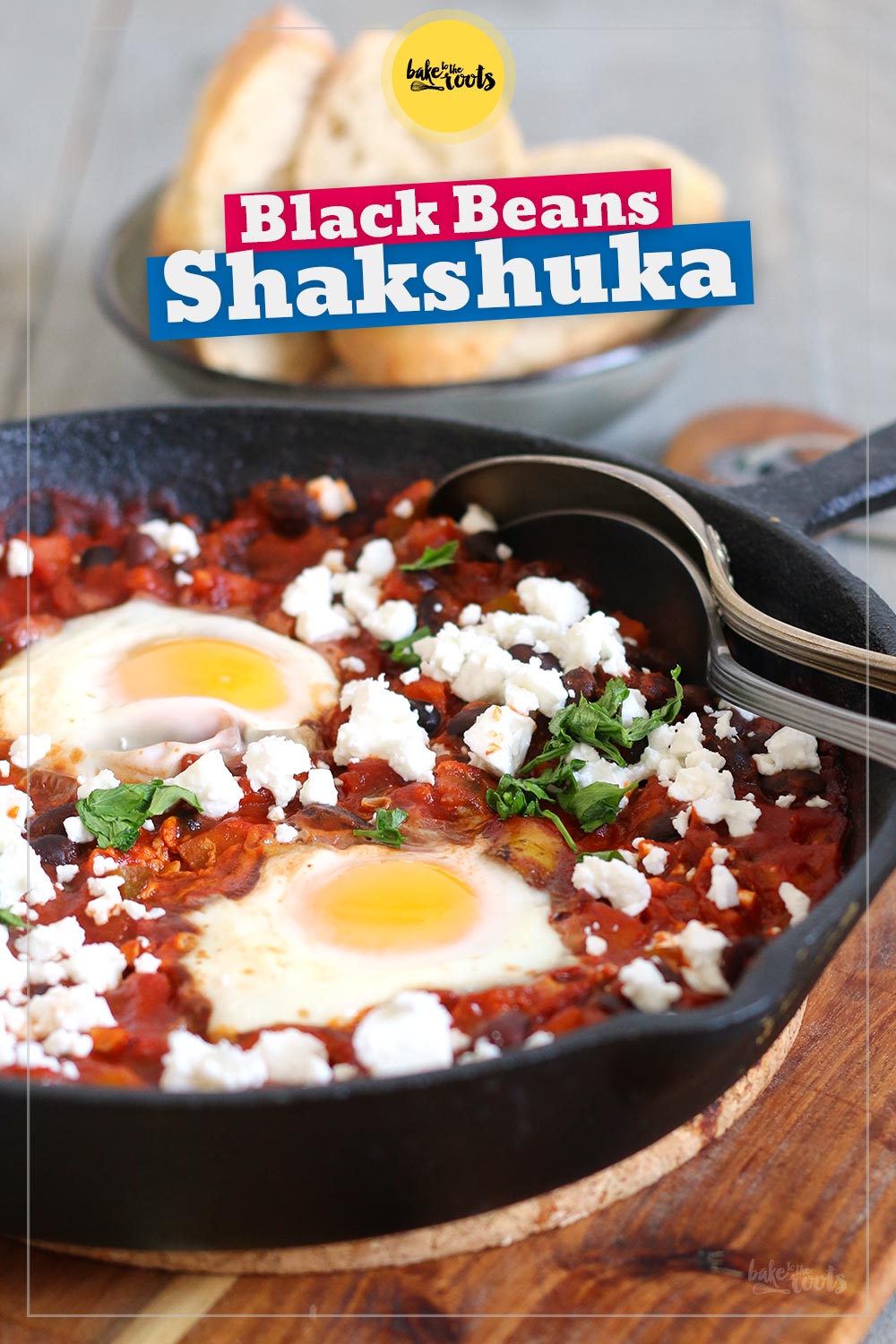 Shakshuka with Black Beans | Bake to the roots