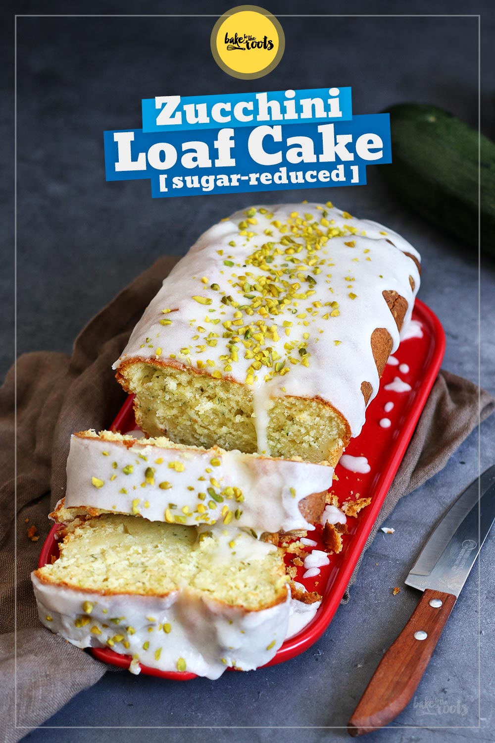 Zucchini Cake (sugar-reduced) | Bake to the roots