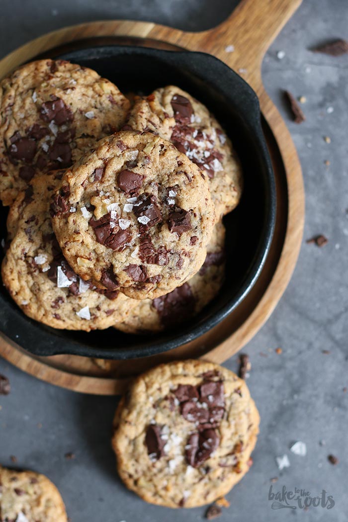 Miso Pecan Chocolate Chip Cookies | Bake to the roots