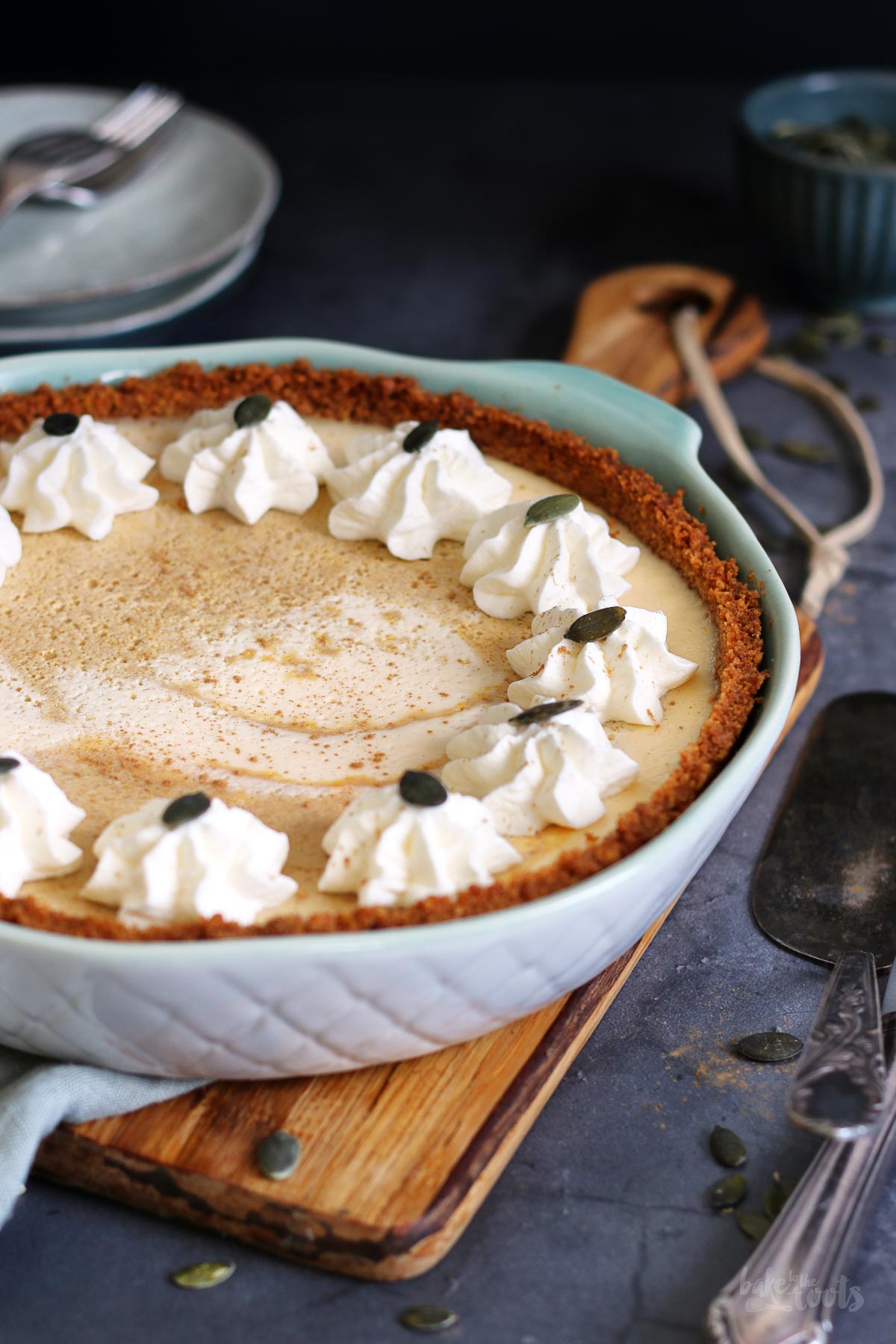Pumpkin Cheesecake Pie | Bake to the roots