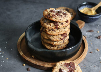 Miso Pecan Chocolate Chip Cookies | Bake to the roots