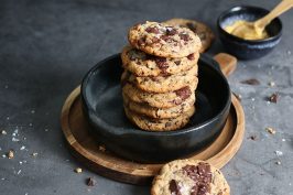 Miso Pecan Chocolate Chip Cookies | Bake to the roots