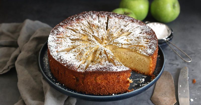Low-Carb Apple Cake (sugar-free) | Bake to the roots