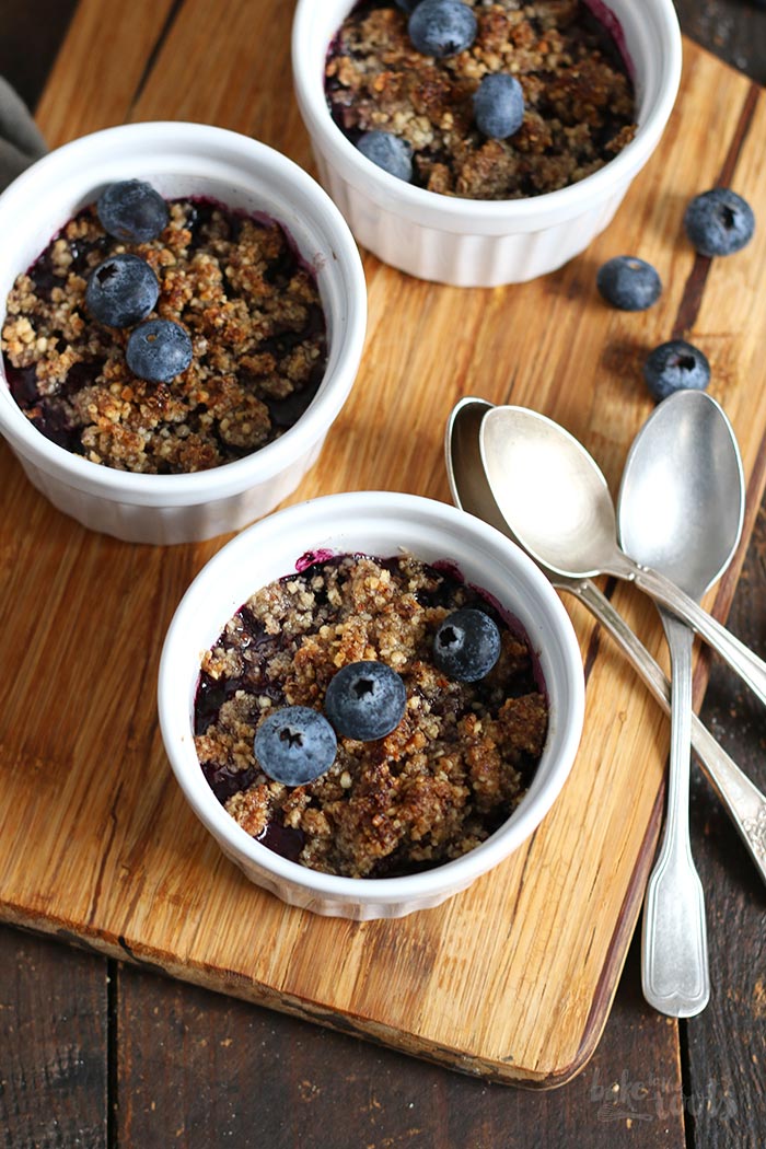 Low-Carb Blueberry Cobbler | Bake to the roots