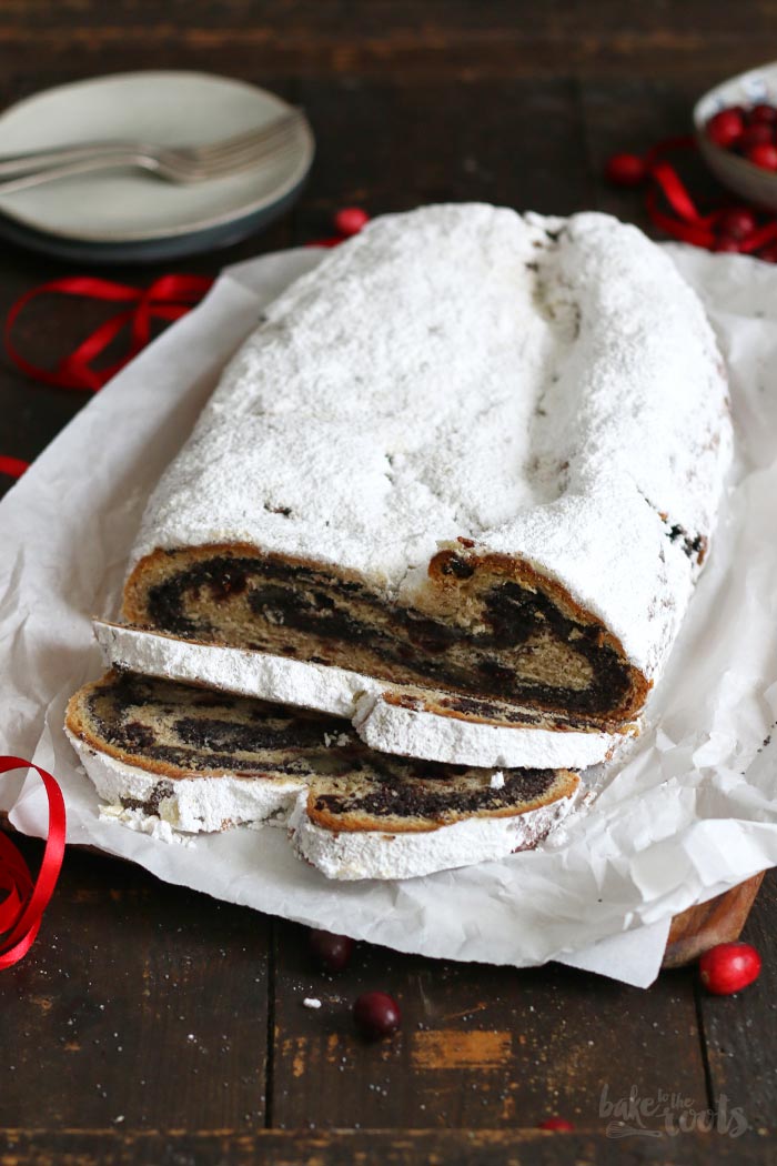 Cranberry Marzipan Mohn Stollen | Bake to the roots