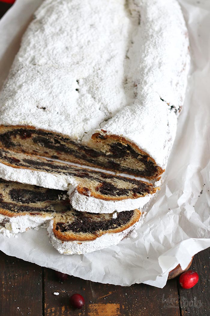 Cranberry Marzipan Mohn Stollen | Bake to the roots