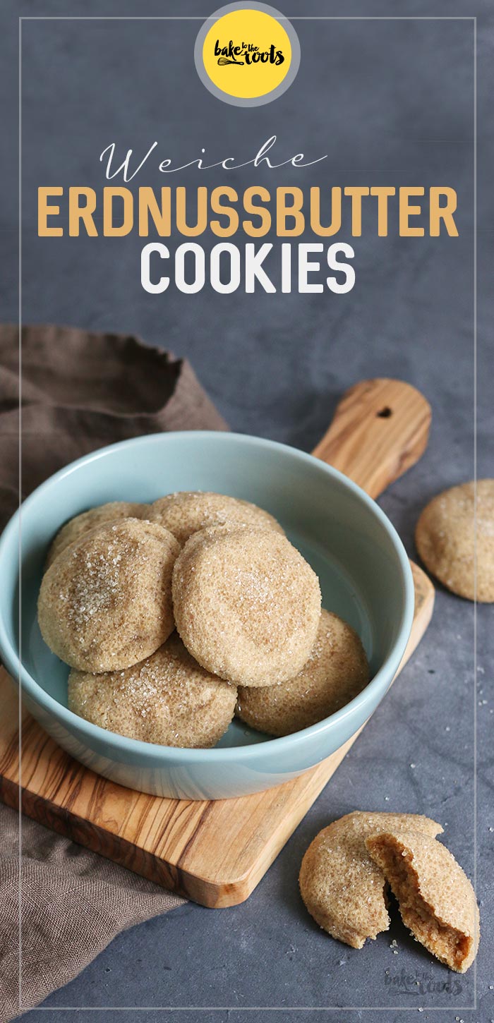 Weiche Erdnussbutter Cookies | Bake to the roots
