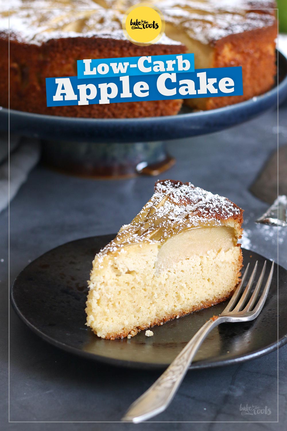 Low-Carb Apple Cake (sugar-free) | Bake to the roots